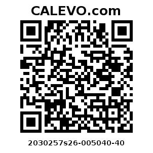 Calevo.com Preisschild 2030257s26-005040-40