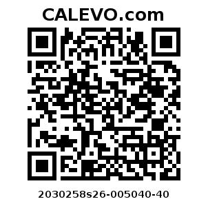 Calevo.com Preisschild 2030258s26-005040-40