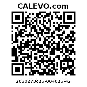 Calevo.com Preisschild 2030273c25-004025-42