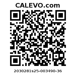 Calevo.com pricetag 2030281s25-003490-36