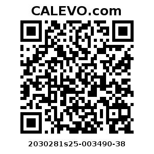 Calevo.com pricetag 2030281s25-003490-38