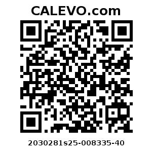 Calevo.com pricetag 2030281s25-008335-40