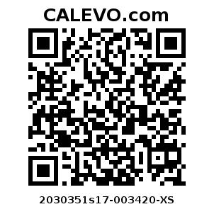 Calevo.com Preisschild 2030351s17-003420-XS