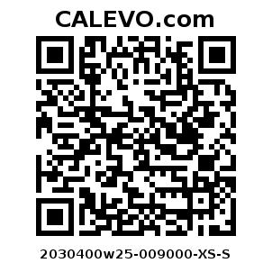Calevo.com Preisschild 2030400w25-009000-XS-S