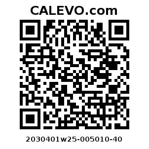 Calevo.com Preisschild 2030401w25-005010-40
