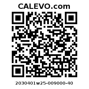 Calevo.com Preisschild 2030401w25-009000-40