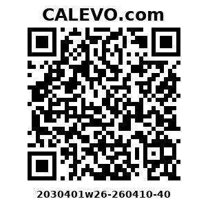 Calevo.com Preisschild 2030401w26-260410-40