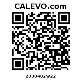Calevo.com Preisschild 2030402w22