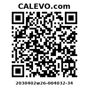 Calevo.com Preisschild 2030402w26-004032-34