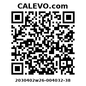 Calevo.com Preisschild 2030402w26-004032-38