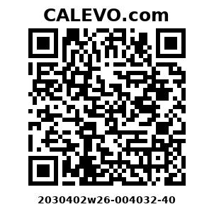 Calevo.com Preisschild 2030402w26-004032-40