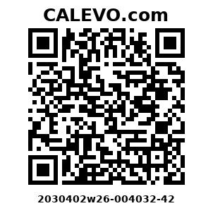 Calevo.com Preisschild 2030402w26-004032-42
