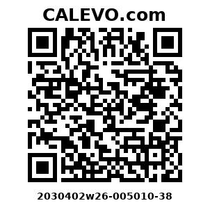 Calevo.com Preisschild 2030402w26-005010-38
