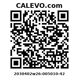 Calevo.com Preisschild 2030402w26-005010-42