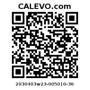 Calevo.com Preisschild 2030403w23-005010-36