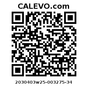 Calevo.com Preisschild 2030403w25-003275-34