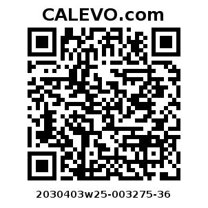 Calevo.com Preisschild 2030403w25-003275-36