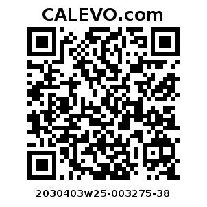 Calevo.com Preisschild 2030403w25-003275-38