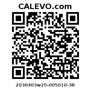 Calevo.com Preisschild 2030403w25-005010-38
