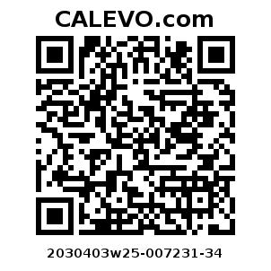 Calevo.com Preisschild 2030403w25-007231-34