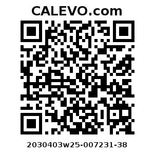 Calevo.com Preisschild 2030403w25-007231-38