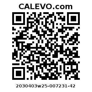 Calevo.com Preisschild 2030403w25-007231-42