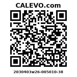 Calevo.com Preisschild 2030403w26-005010-38