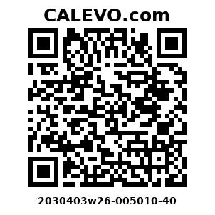 Calevo.com Preisschild 2030403w26-005010-40