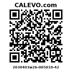 Calevo.com Preisschild 2030403w26-005010-42