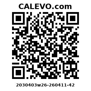 Calevo.com Preisschild 2030403w26-260411-42