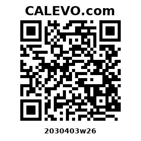 Calevo.com Preisschild 2030403w26
