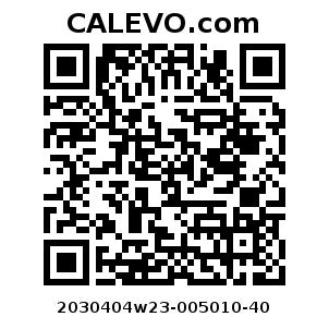 Calevo.com pricetag 2030404w23-005010-40