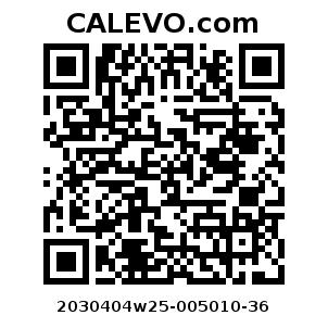 Calevo.com Preisschild 2030404w25-005010-36