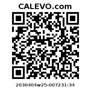 Calevo.com Preisschild 2030404w25-007231-34