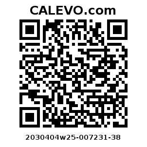 Calevo.com Preisschild 2030404w25-007231-38