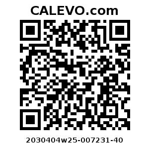 Calevo.com Preisschild 2030404w25-007231-40