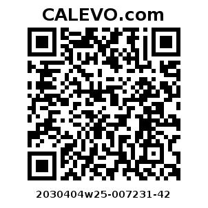 Calevo.com Preisschild 2030404w25-007231-42