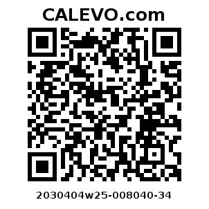Calevo.com Preisschild 2030404w25-008040-34