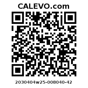 Calevo.com Preisschild 2030404w25-008040-42