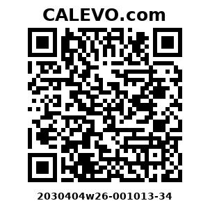 Calevo.com Preisschild 2030404w26-001013-34