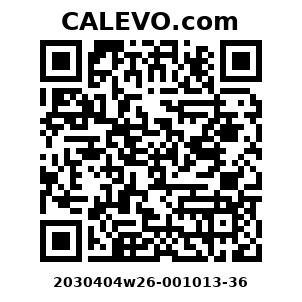 Calevo.com Preisschild 2030404w26-001013-36
