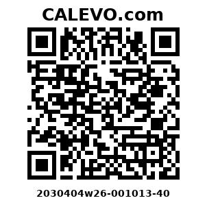 Calevo.com Preisschild 2030404w26-001013-40