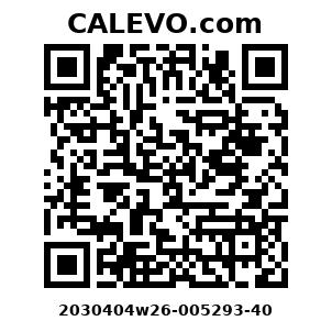 Calevo.com Preisschild 2030404w26-005293-40