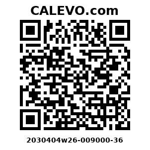Calevo.com Preisschild 2030404w26-009000-36