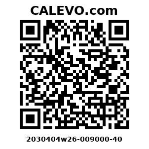 Calevo.com Preisschild 2030404w26-009000-40
