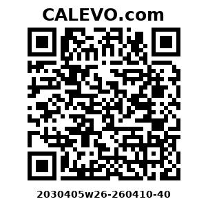 Calevo.com Preisschild 2030405w26-260410-40