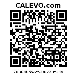 Calevo.com Preisschild 2030406w25-007235-36