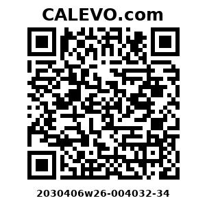 Calevo.com Preisschild 2030406w26-004032-34