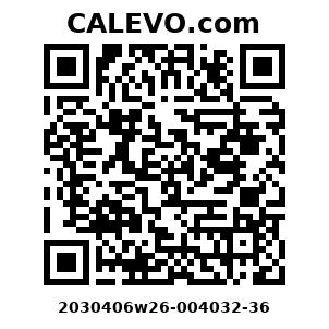 Calevo.com Preisschild 2030406w26-004032-36