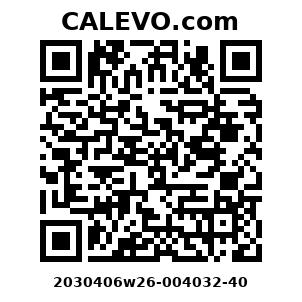 Calevo.com Preisschild 2030406w26-004032-40